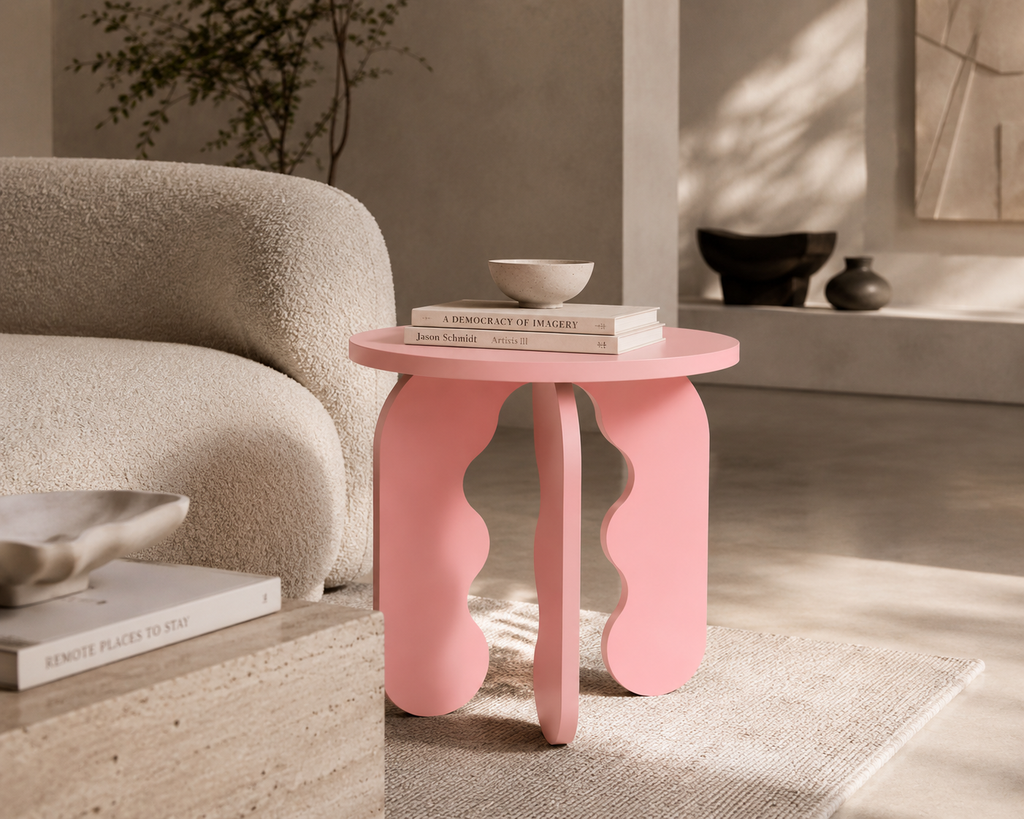 Wave Side Table - Rose