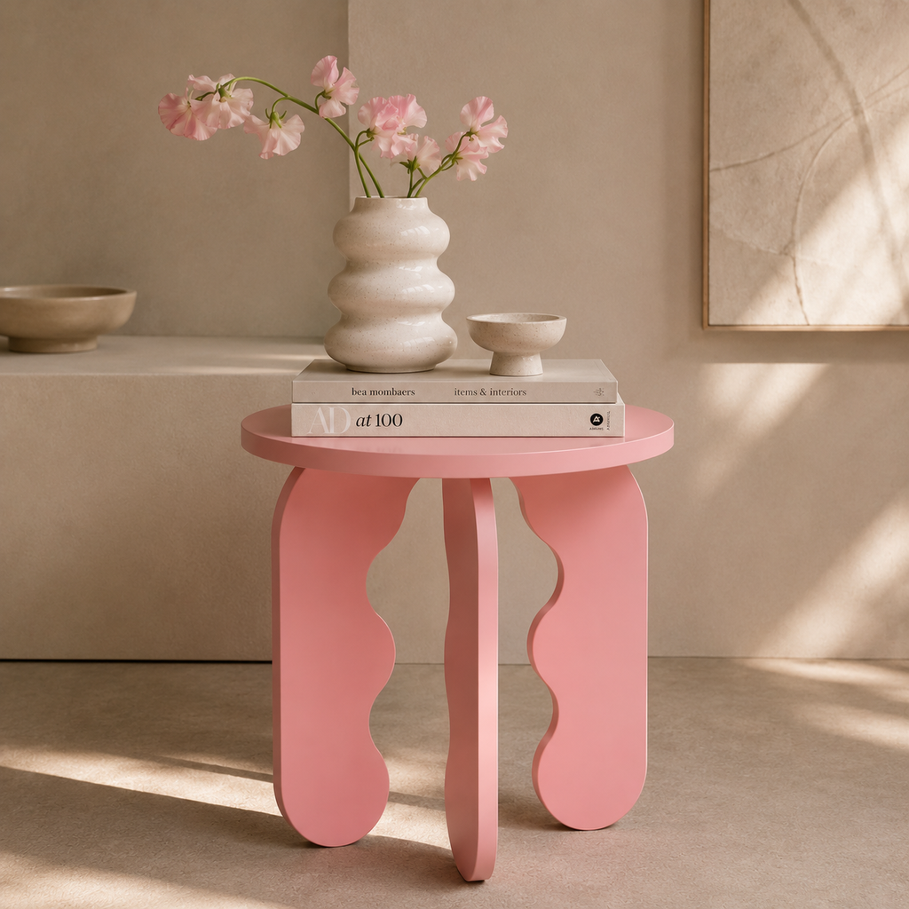 Wave Side Table - Rose