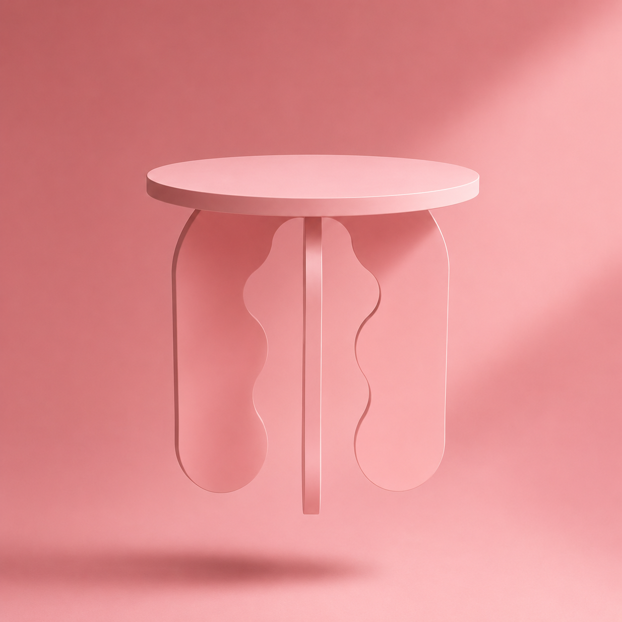 Wave Side Table - Rose